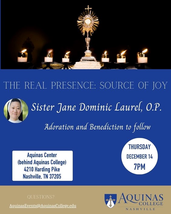 Aquinas College (Nashville, Tenn.) Evening Lecture and Adoration